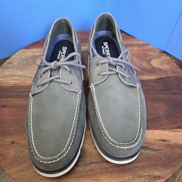 Sperry Top-Sider Leeward Nubuck Boat Shoe Men's 15 Grey STS19210 - Picture 9 of 12